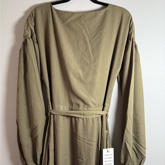 Joyfolie Malin Dress in Sage Green Long Sleeve Maxi 
Size XL - Picture 5 of 10